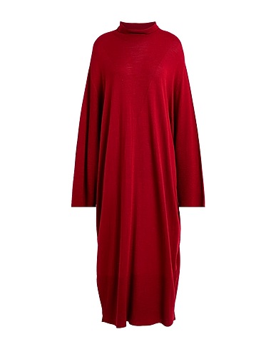 MARINA RINALDI Robe de bureau Bordeaux 50% Acrylique, 50% Laine vierge
