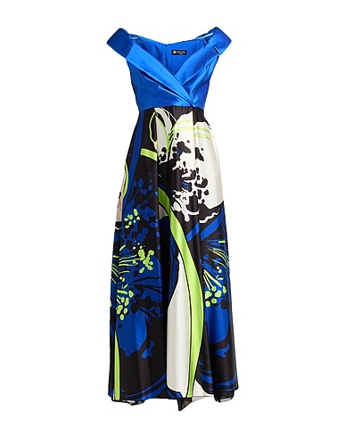 CAMILLA  Milano Long dress Bright blue 100% Polyester, Elastane