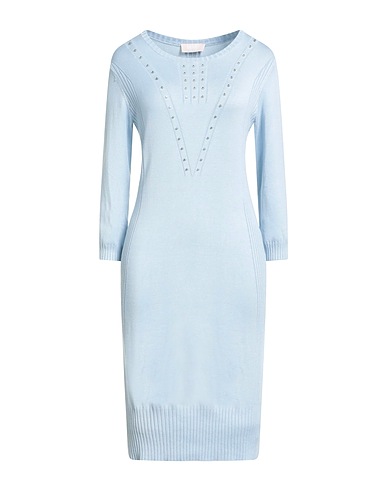 LIU •JO Short dress BETTER Sky blue 80% Viscose, 20% Nylon