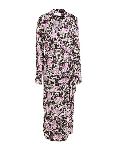 BEATRICE .B Midi dress Dark brown 100% Viscose