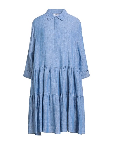 FABIANA FILIPPI Shirt dress Light blue 100% Cotton, Ecobrass