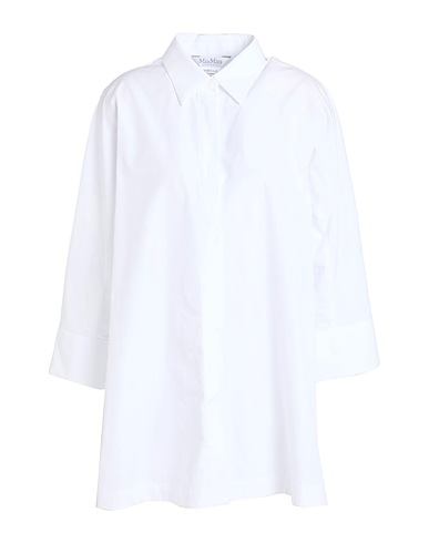MAX MARA Solid colour shirts & blouses White 100% Cotton