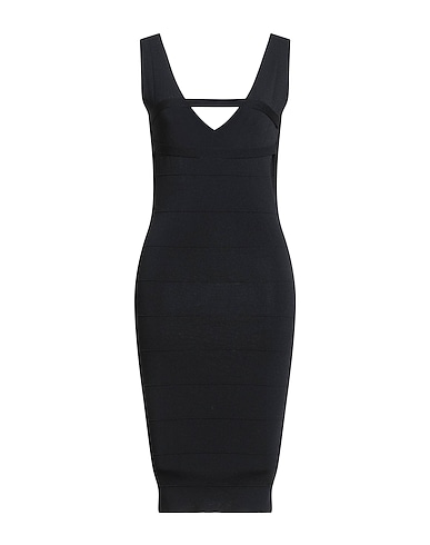 GAëLLE Paris Midi dress NOIR 71% Viscose, 25% Polyamide, 4% Polyester