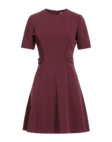 TWINSET Short dress Burgundy 70% Polyester, 23% Viscose, 7% Elastane