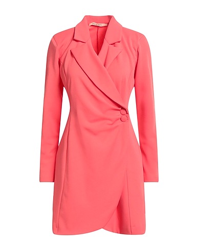 ANGELA DAVIS Blazer dress Coral 95% Polyester, 5% Elastane