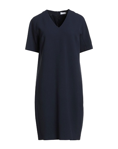 PESERICO Short dress Midnight blue 63% Polyester, 27% Rayon, 7% Cotton, 3% Elastane