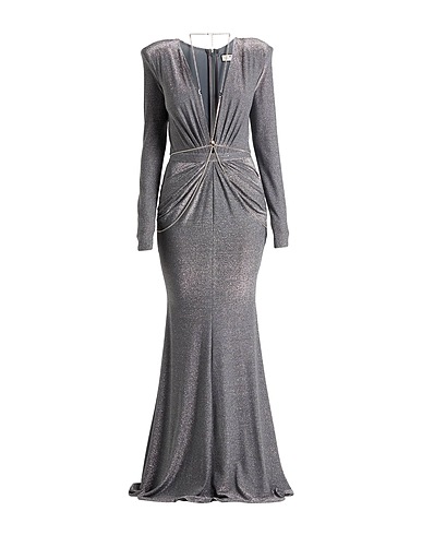 ELISABETTA FRANCHI Elegant dress Lead 63% Viscose, 17% Polyester, 15% Polyamide, 5% Elastane