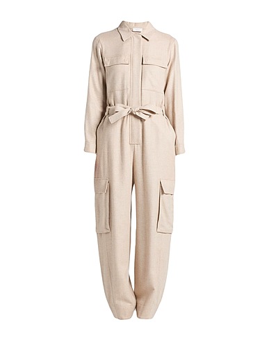 PESERICO Jumpsuits and Dungarees Sand 70% Viscose, 30% Wool
