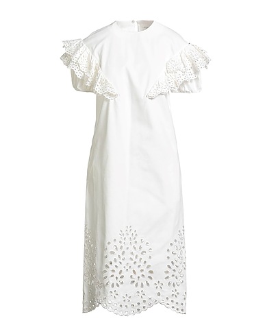 SPORTMAX Летнее платье Белый 100% Хлопок