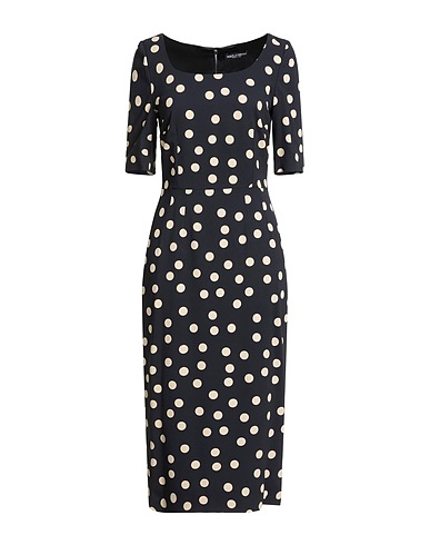 DOLCE&GABBANA Midi dress Black 97% Viscose, 3% Elastane
