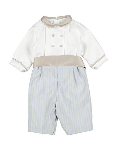 LA STUPENDERIA Baby jumpsuit Sky blue 85% Polyester, 15% Silk, Linen