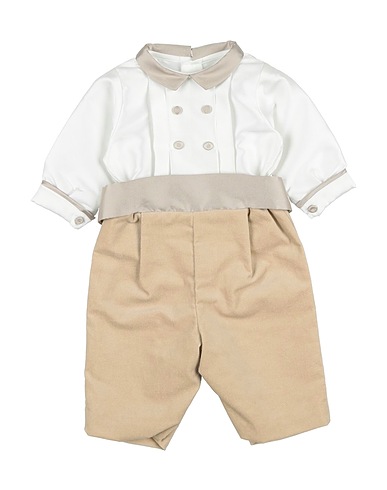 LA STUPENDERIA Baby jumpsuit  Beige 98% Cotton, 2% Elastane