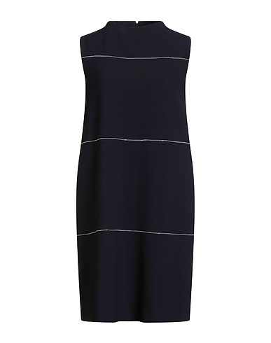 PESERICO Short dress Midnight blue 63% Polyester, 27% Viscose, 7% Cotton, 3% Elastane