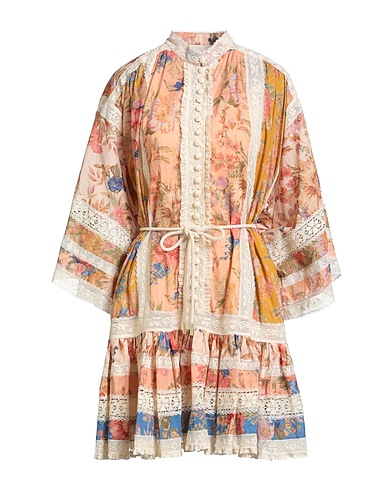 ZIMMERMANN Shirt dress Salmon pink 100% Cotton