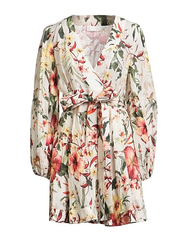 ZIMMERMANN Short dress Ivory 100% Linen