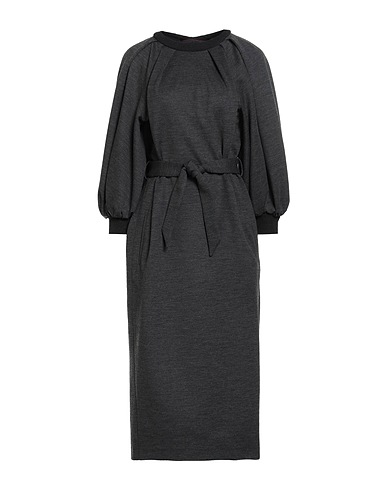 MARTIN GRANT Midi dress Grey 45% Acrylic, 45% Virgin Wool, 8% Polyamide, 2% Elastane