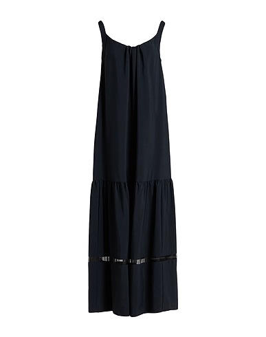 MAX MARA Vestito lungo Nero 100% Poliestere, Seta