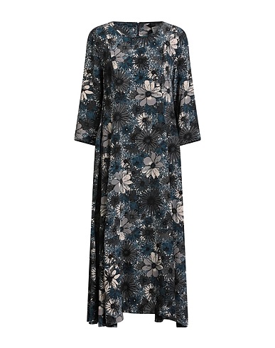 'S MAX MARA Midi dress Charcoal 100% Silk