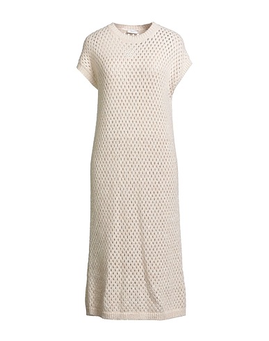 PESERICO Knit dress Cream 62% Alpaca wool, 38% Nylon, Virgin Wool, Polyamide, Viscose