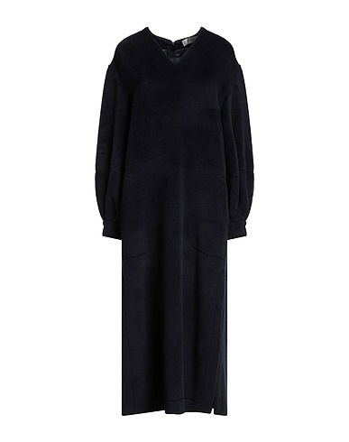 AGNONA Long dress Midnight blue 75% Baby alpaca wool, 25% Wool
