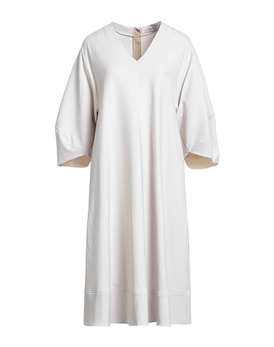 AGNONA Midi dress Light grey 96% Wool, 4% Elastane, Cotton, Viscose