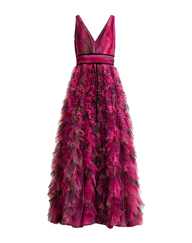 MARCHESA NOTTE Long dress Magenta 100% Nylon
