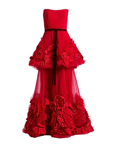 MARCHESA NOTTE Long dress Red 100% Nylon
