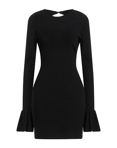 ROTATE BIRGER CHRISTENSEN Elegant dress Black 51% Viscose, 33% Polyamide, 16% Polyester
