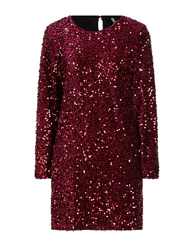 TENSIONE IN Elegant dress Burgundy 100% Polyester