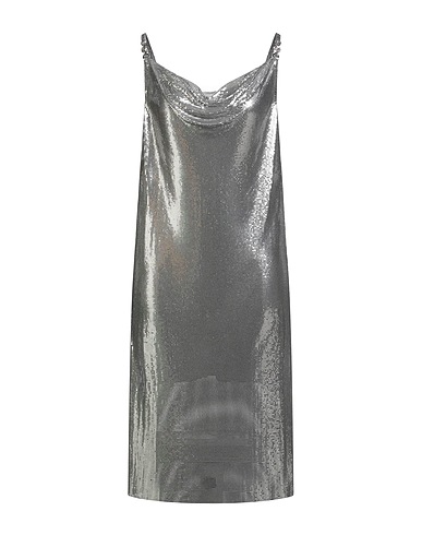 VERSACE Midi dress Silver 100% Metal