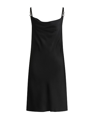 VERSACE Midi dress Black 74% Acetate, 26% Viscose