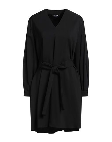 DONDUP Short dress Black 97% Viscose, 3% Elastane