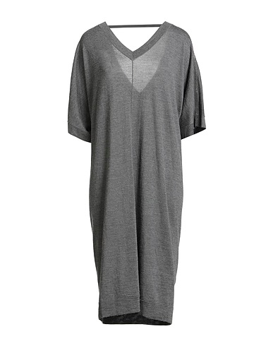 BRUNELLO CUCINELLI Midi dress Grey 70% Cashmere, 30% Silk