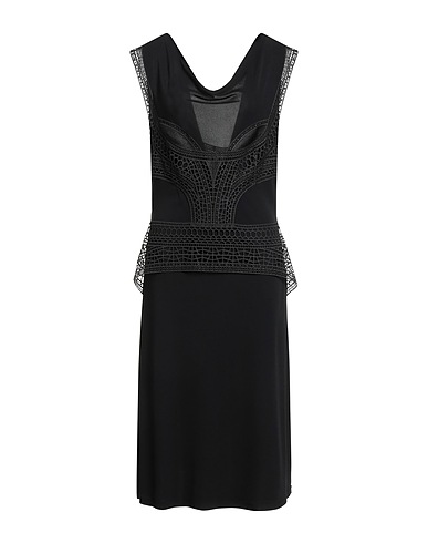 ALBERTA FERRETTI Платье миди Чёрный 100% Вискоза