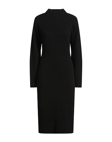 AGNONA Midi-Kleid Schwarz 100% Kaschmir