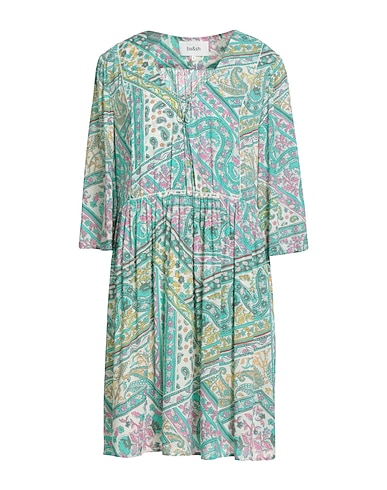 BA&SH Κοντό φόρεμα Τυρκουάζ 100% Βισκόζη