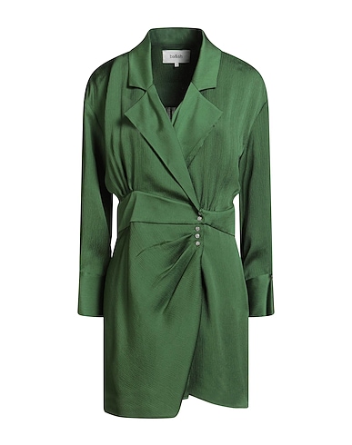 BA&SH Short dress Green 99% Polyester, 1% Elastane