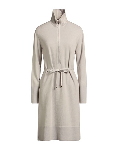 LORENA ANTONIAZZI Knit dress Light grey 80% Virgin Wool, 10% Cashmere, 10% Silk