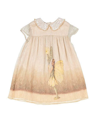 GUCCI Dress Beige 97% Silk, 3% Metallic fiber