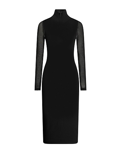 MAX MARA Midi dress Black 92% Viscose, 8% Polyester