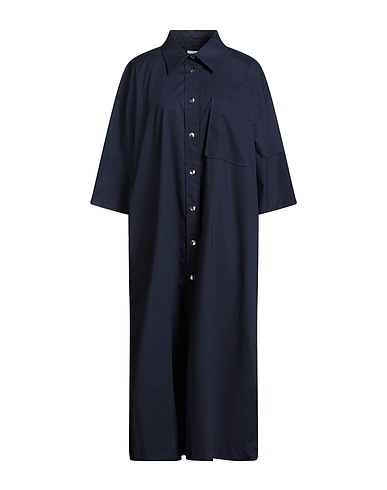 BALLANTYNE Midi dress Navy blue 100% Cotton