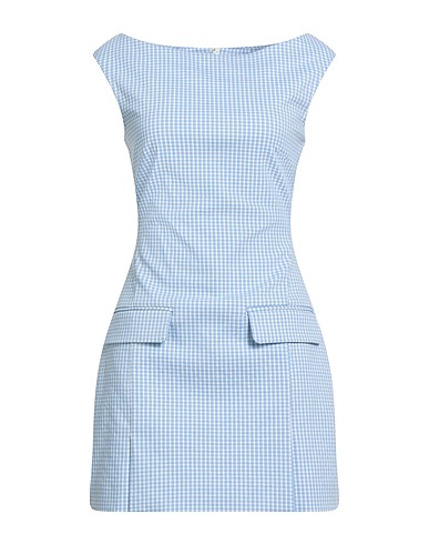 STAUD Kurzes Kleid Himmelblau 71% Rayon, 26% Polyester, 3% Elastan