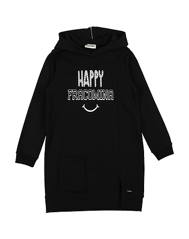 FRACOMINA MINI Dress Black 95% Cotton, 5% Elastane