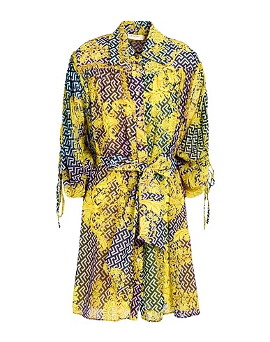 W LES FEMMES by BABYLON Shirt dress Yellow 100% Polyamide