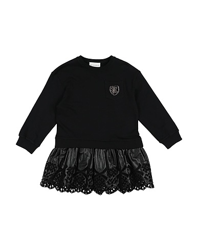 ERMANNO SCERVINO JUNIOR Dress Black 100% Cotton, Viscose, Polyurethane