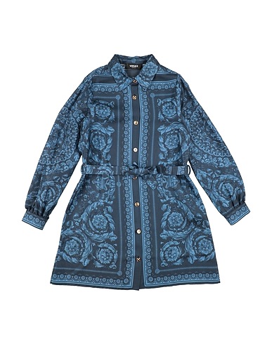 VERSACE YOUNG Dress Midnight blue 100% Silk