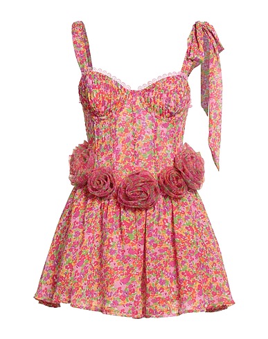 FOR LOVE & LEMONS Kurzes Kleid Rosa 100% Recyceltes Polyester