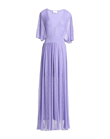NENETTE Long dress Lilac 75% Viscose, 25% Polyester