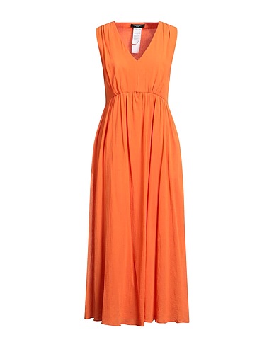 WEEKEND MAX MARA Long dress Orange 100% Cotton