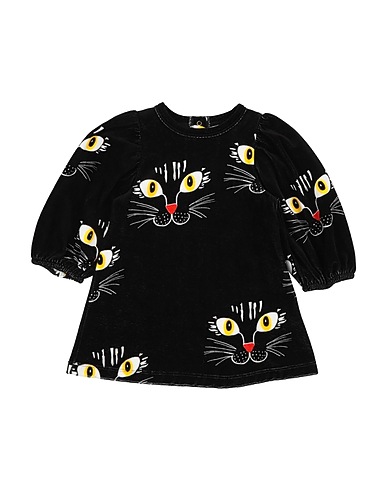 MINI RODINI Baby dress Black 100% Cotton